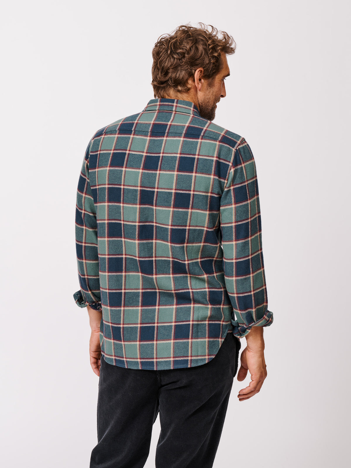 Aubin Dark Green Check Crowle Shirt | Checked Shirt