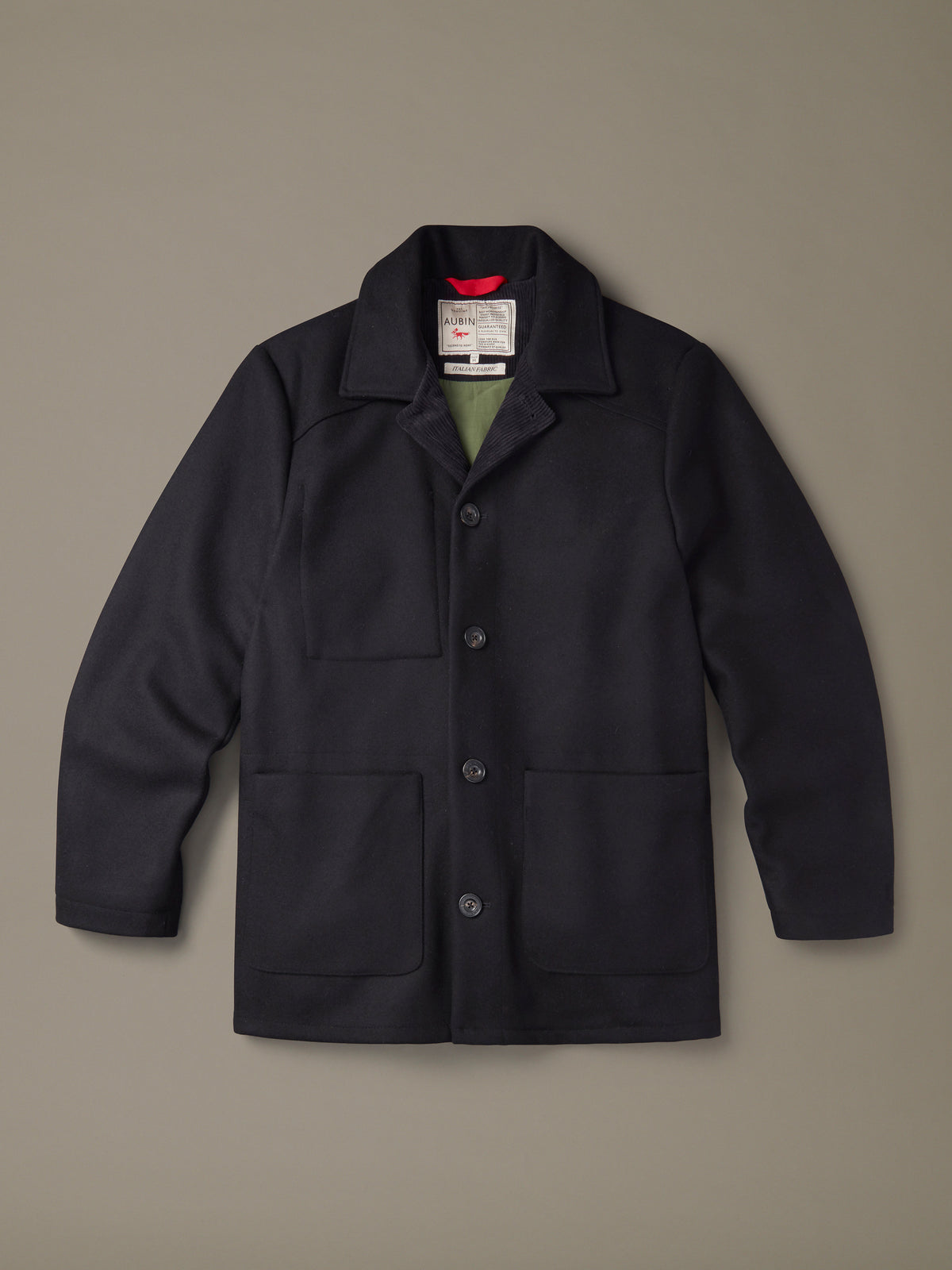 Aubin Black Oasby Wool Car Coat | Wool Coat
