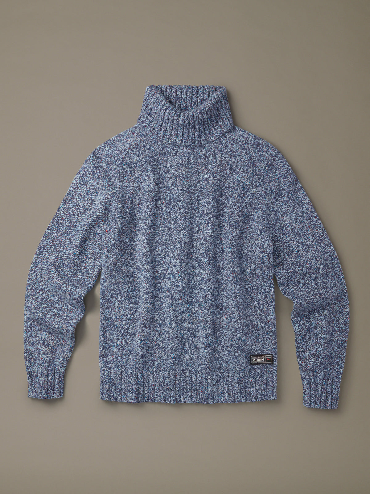 Aubin Indigo Caster Donegal Roll Neck Jumper | Roll Neck