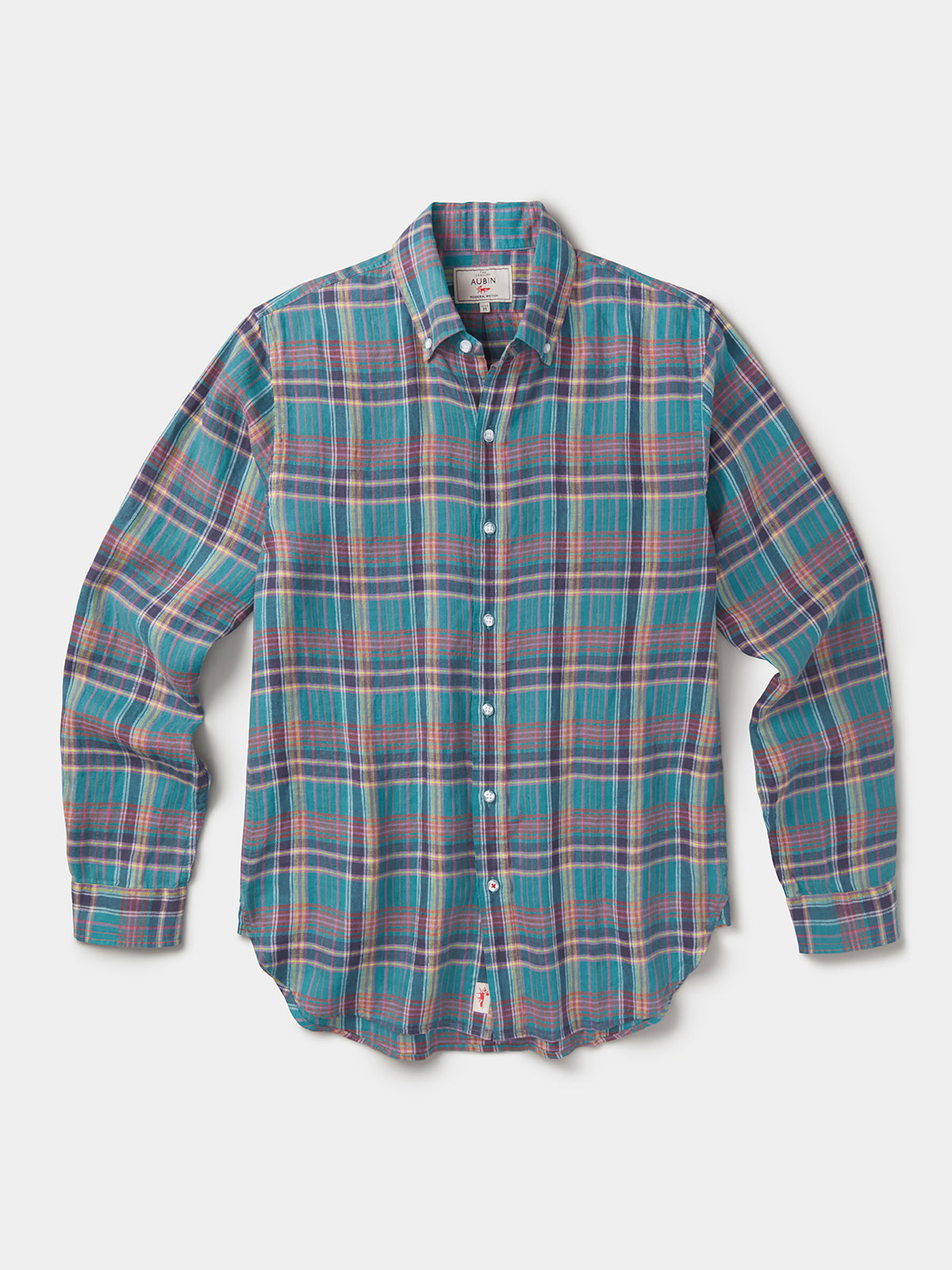 Aubin Green Check Croyland Madras Checked Shirt | Checked Shirt