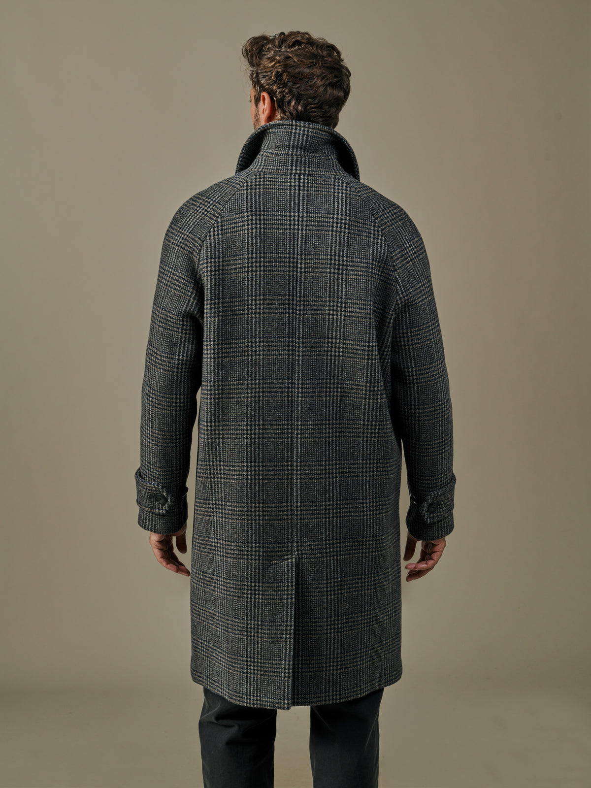 Aubin Green Check Dawes Overcoat | Overcoat