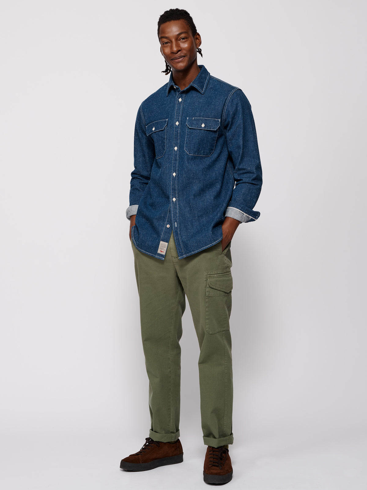 Aubin Denim Detuyll Selvedge Denim Shirt | Denim Shirt