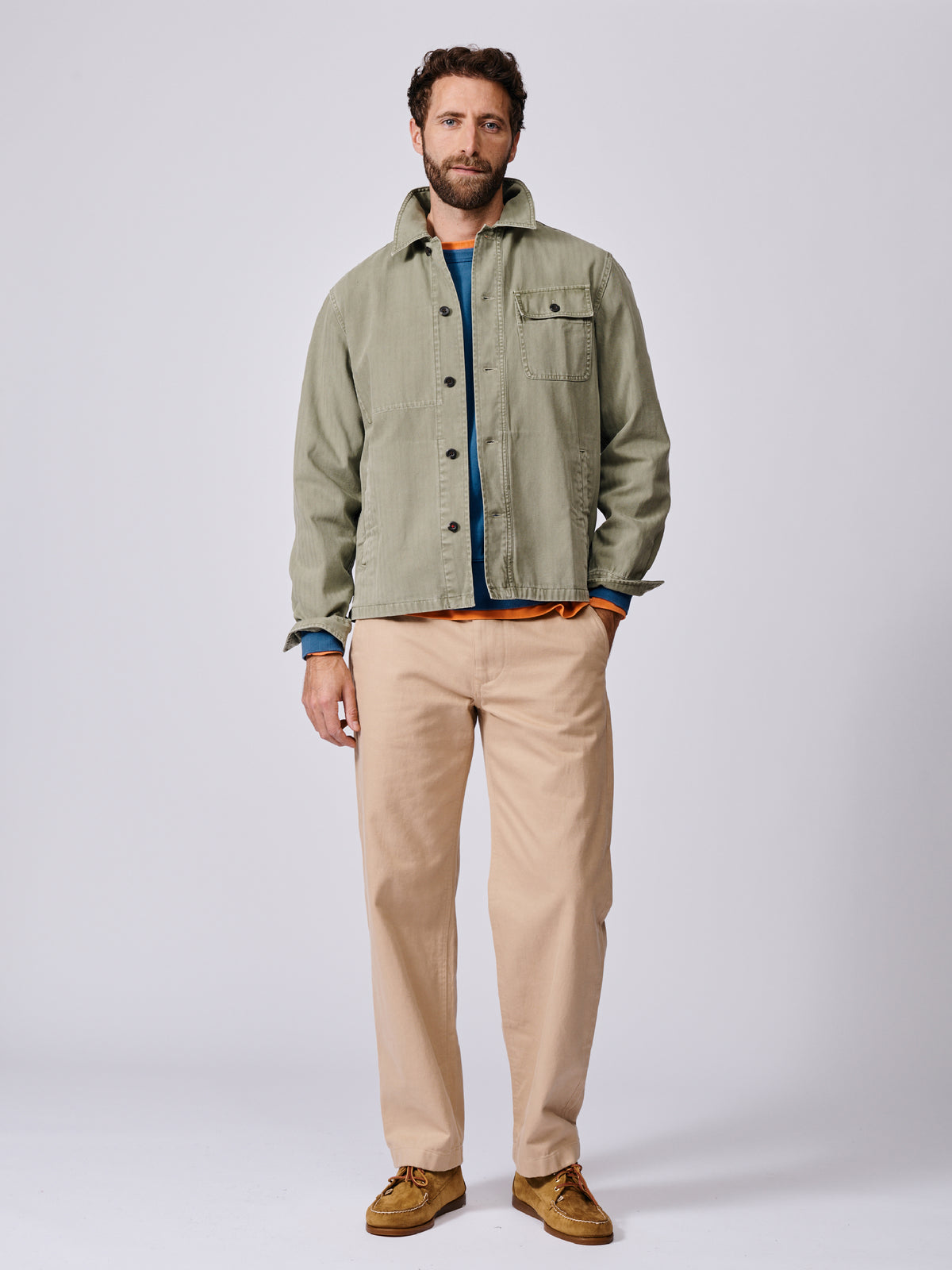 Aubin Khaki Dowse Worker Jacket | Jackets