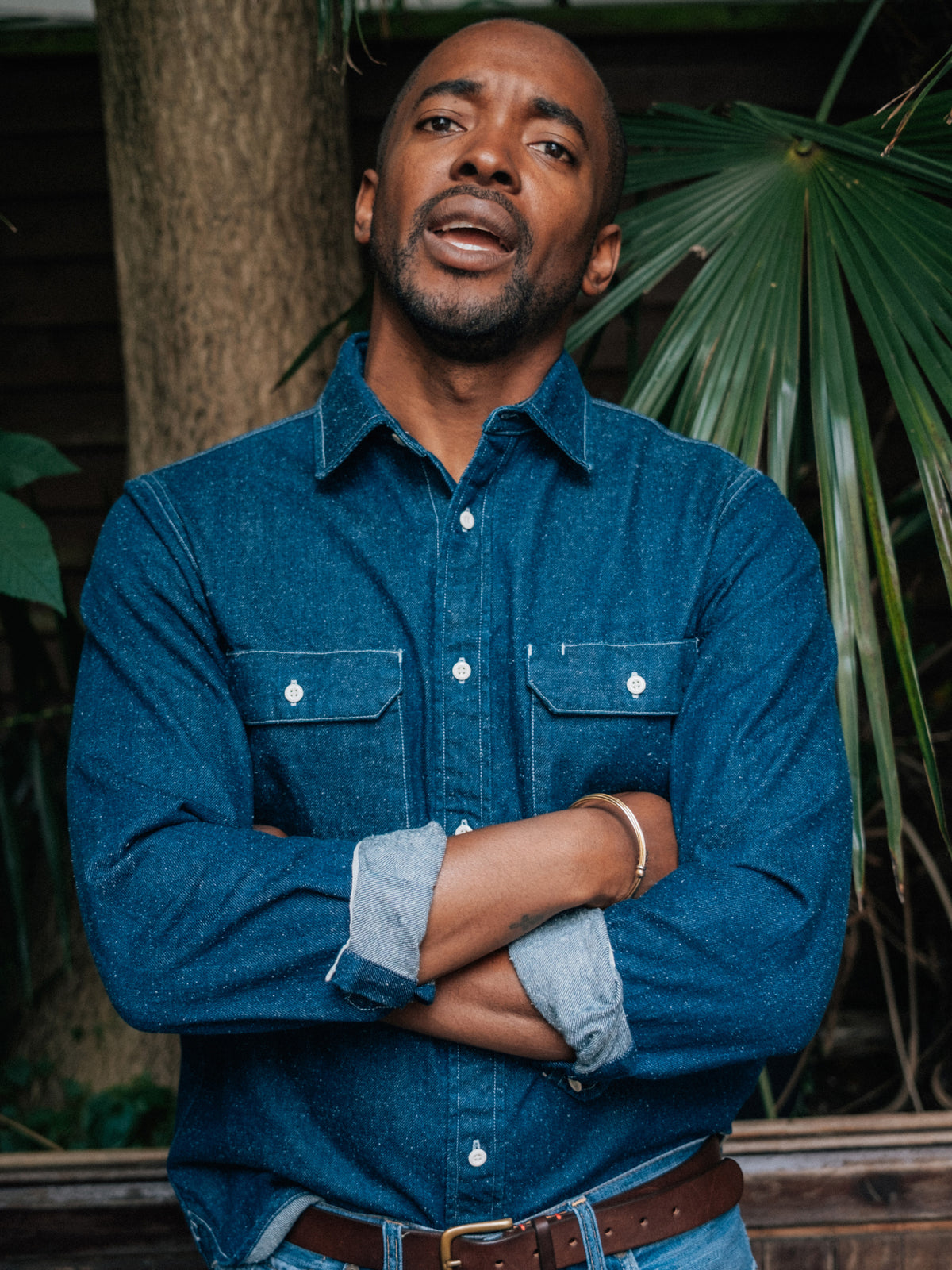 Aubin Denim Detuyll Selvedge Denim Shirt | Denim Shirt