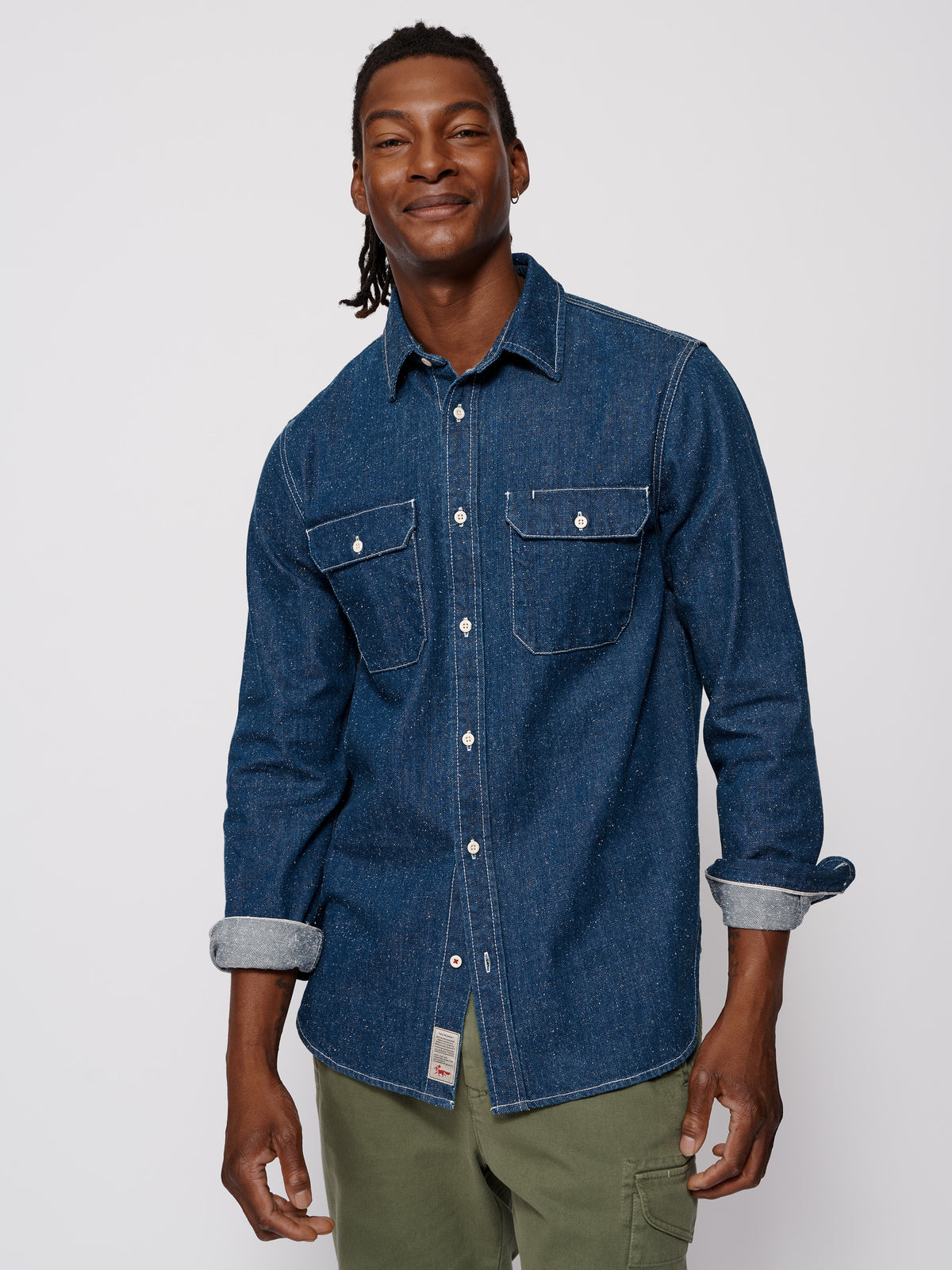 Aubin Denim Detuyll Selvedge Denim Shirt | Denim Shirt