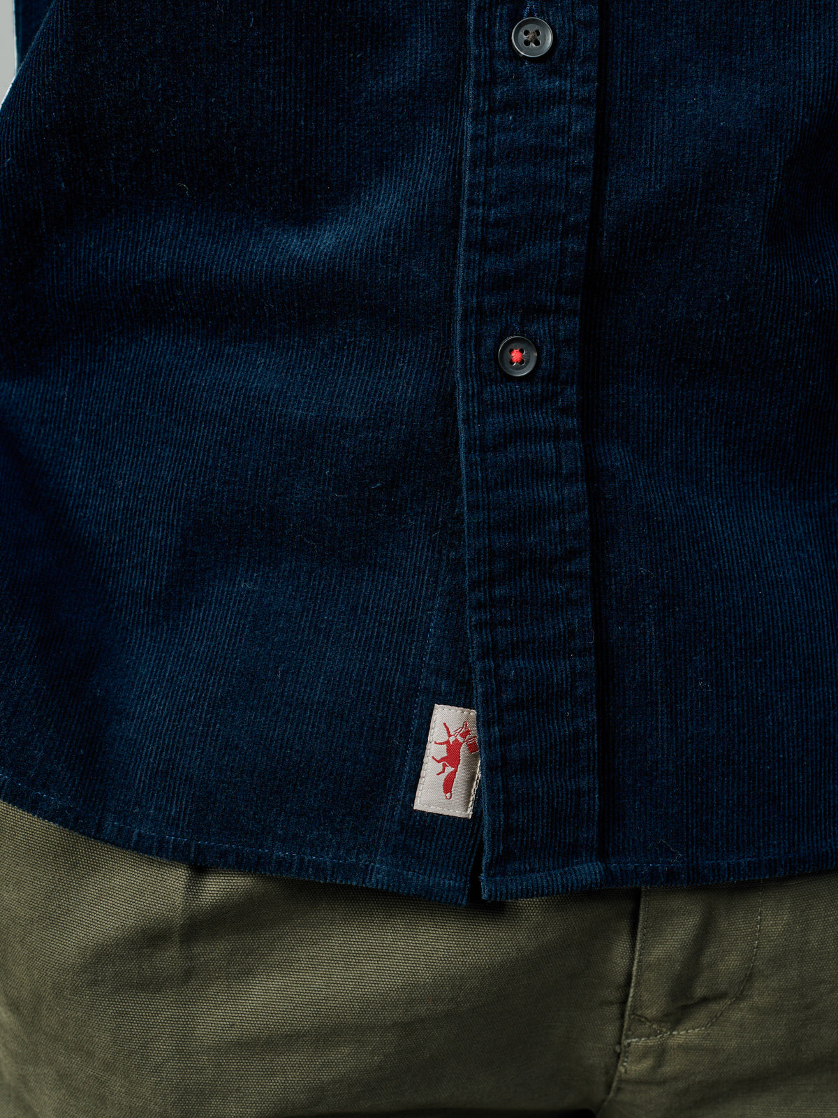 Aubin Navy Edmund Cord Shirt | Cord Shirt