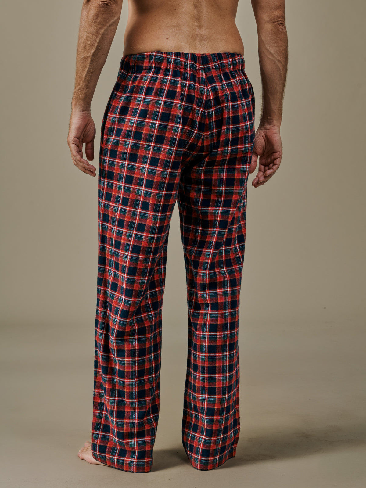 Aubin Small Red Check Edward Lounge Pant | Loungepants