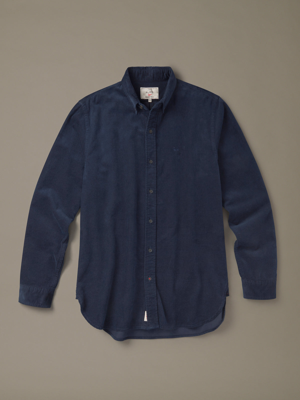 Aubin Navy Edmund Cord Shirt | Cord Shirt