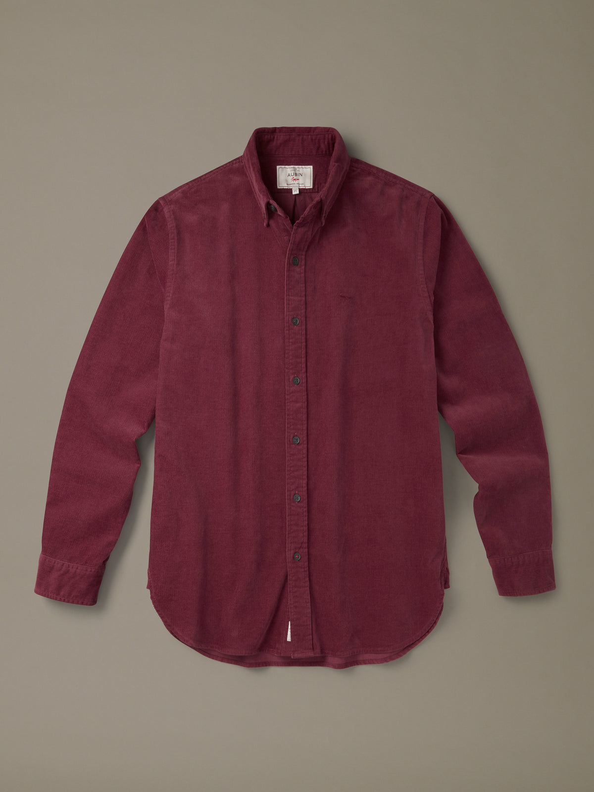 Aubin Oxblood Edmund Cord Shirt | Cord Shirt