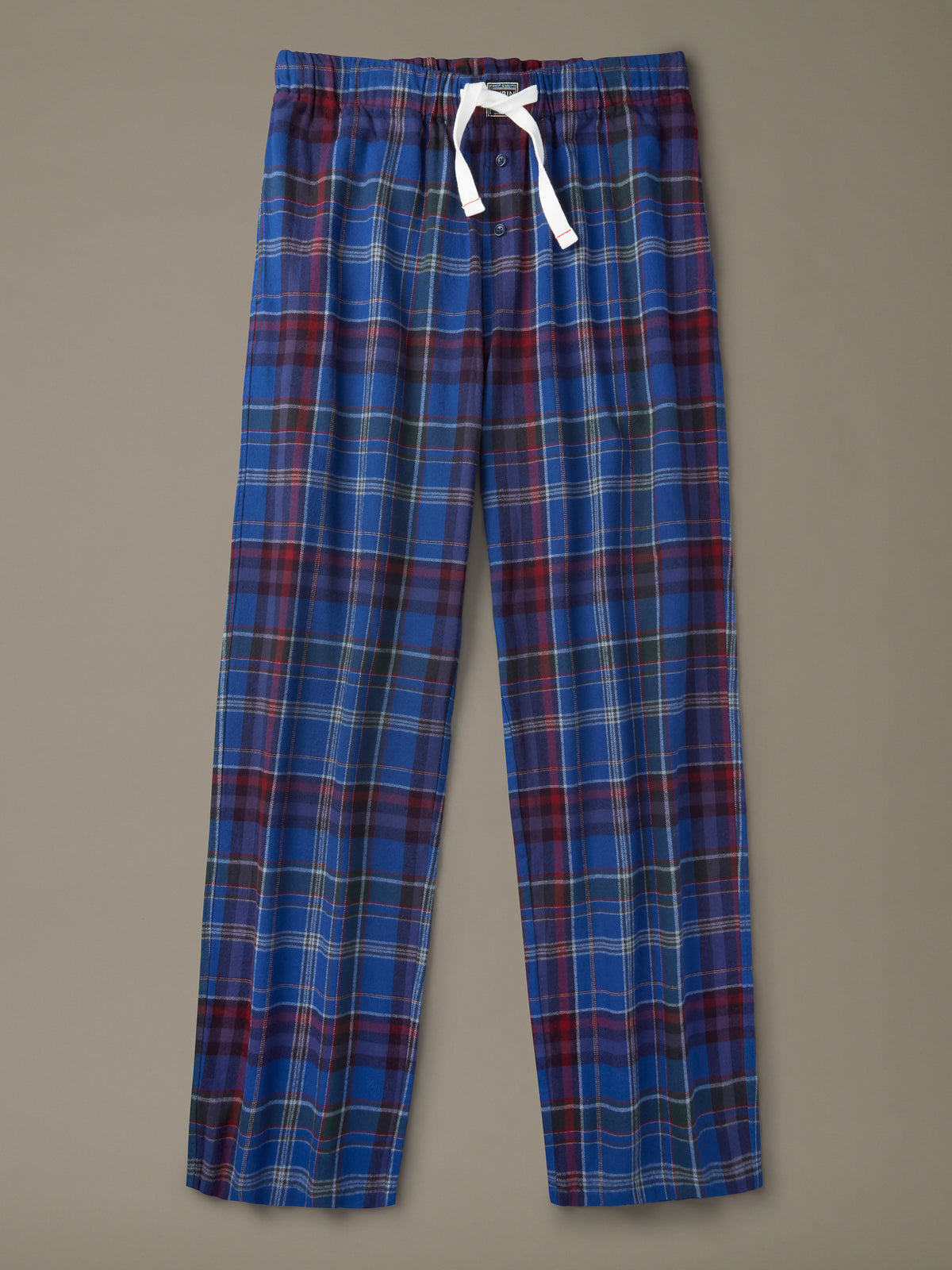 Aubin Cobalt Check Edward Lounge Pant | Loungepants