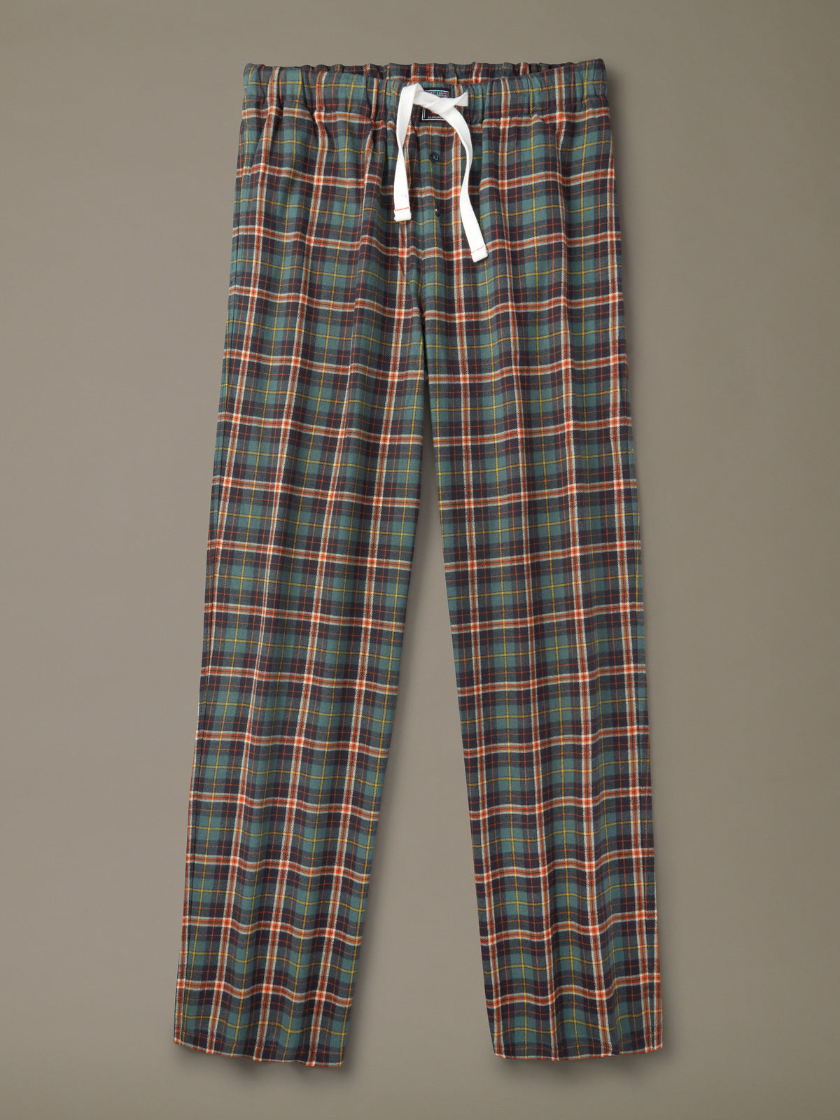 Aubin Khaki Check Edward Lounge Pant | Loungepants