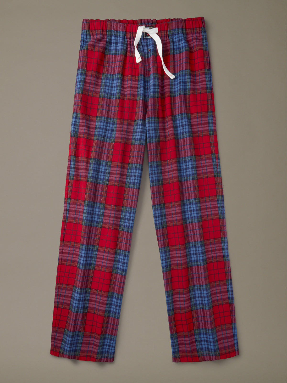 Aubin Oxblood Check Edward Lounge Pant | Loungepants