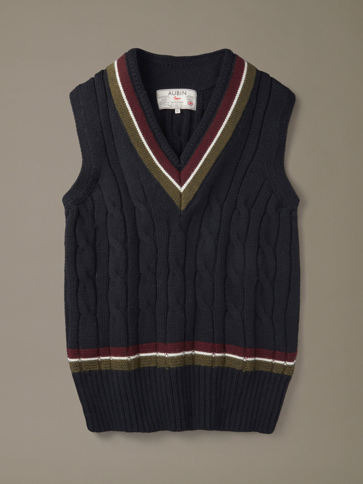 Aubin Black Emmett Cricket Slipover | Cricket Jumper