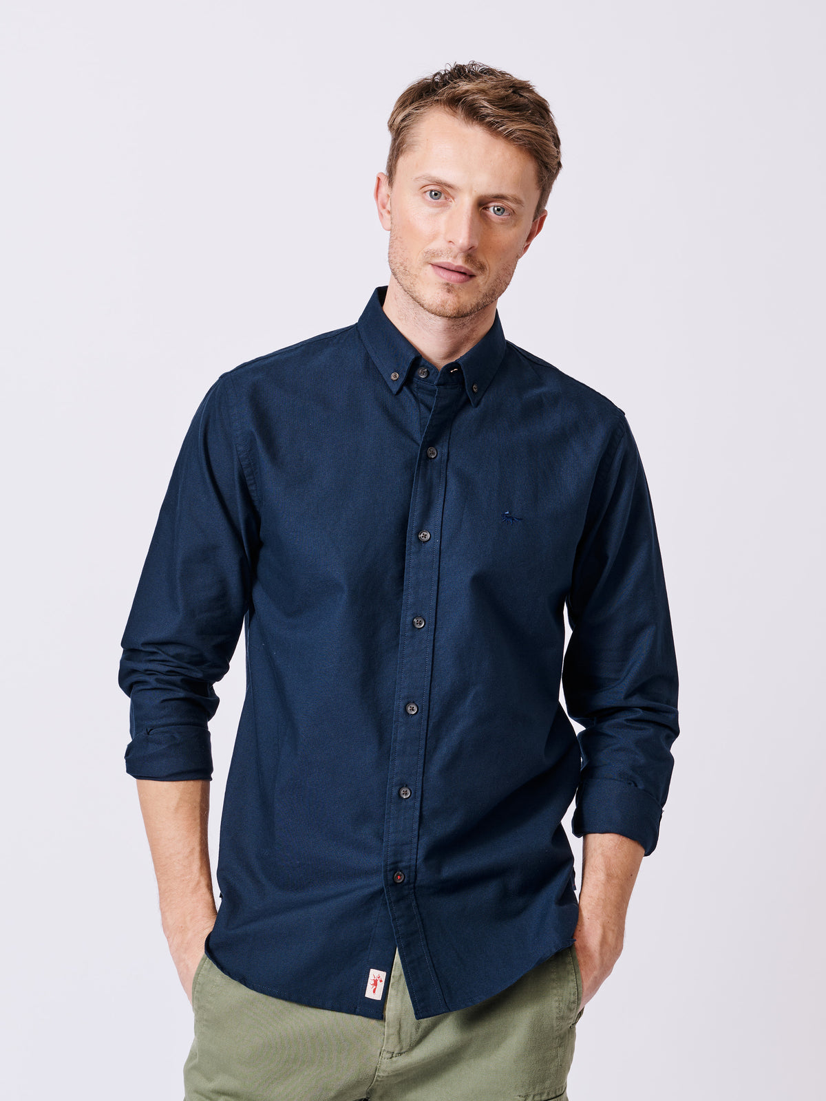 Aubin Navy Alder Oxford Shirt | Oxford Shirt