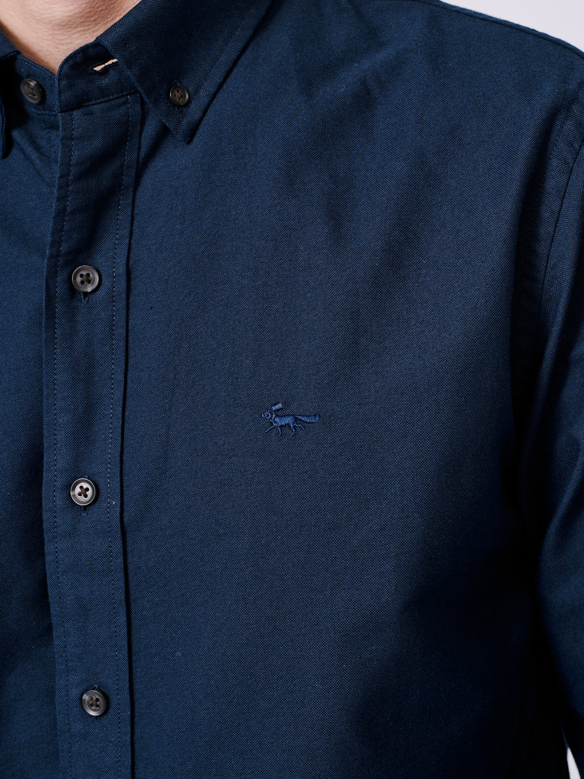 Aubin Navy Alder Oxford Shirt | Oxford Shirt