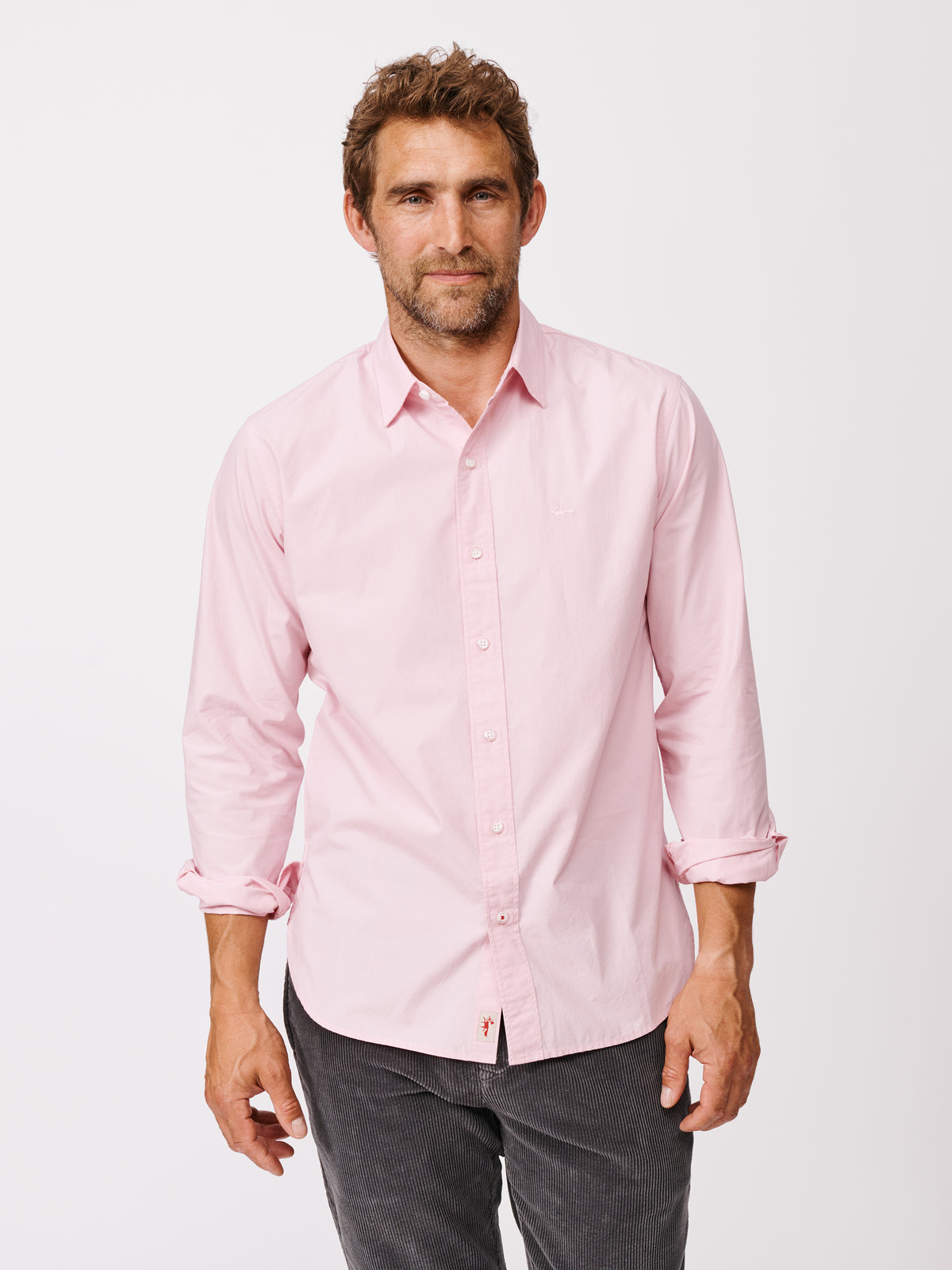 Aubin Pink Chase Poplin Shirt | Poplin Shirt