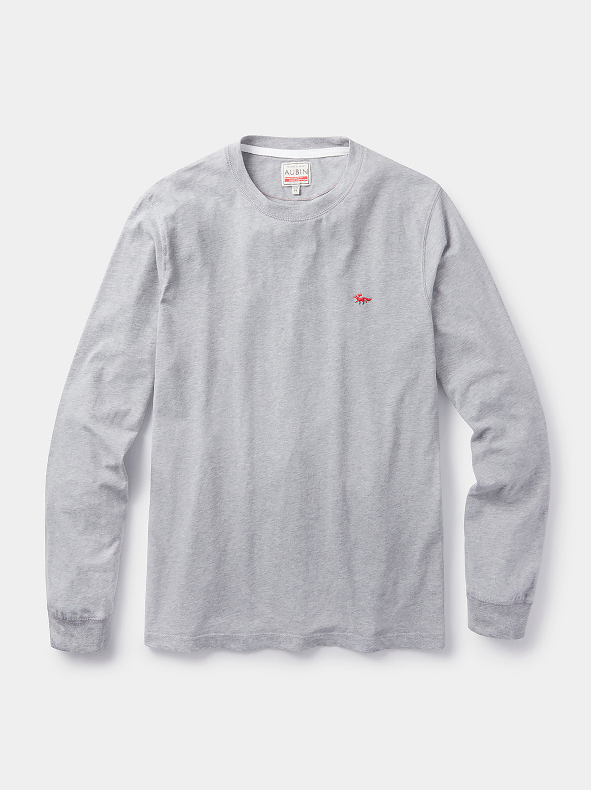 Aubin Buttermere Organic Long Sleeve T-Shirt in Grey Marl, styled as part of the Buttermere Full Lounge Set