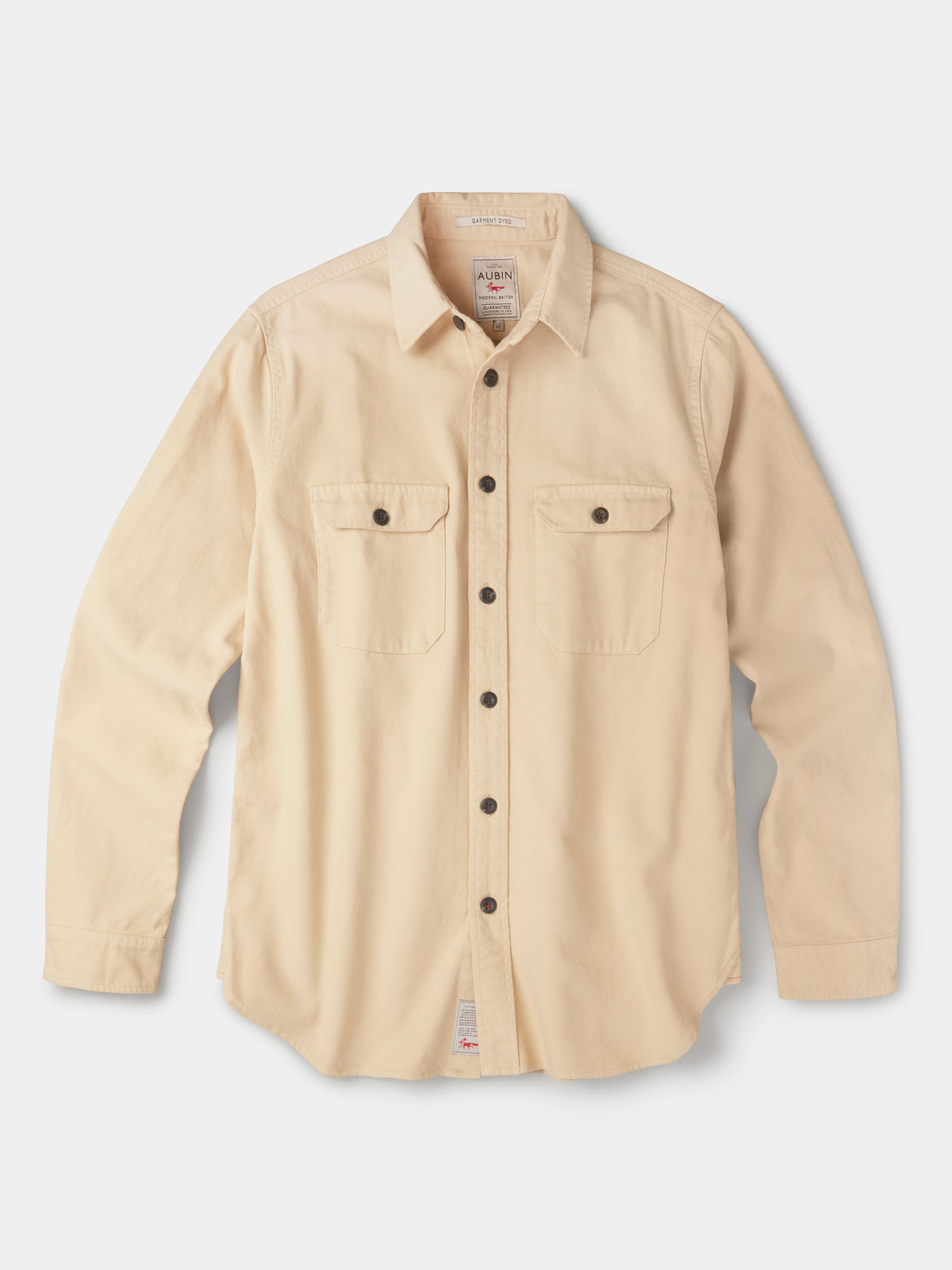 Aubin Sand Henderson Canvas Overshirt | Overshirt