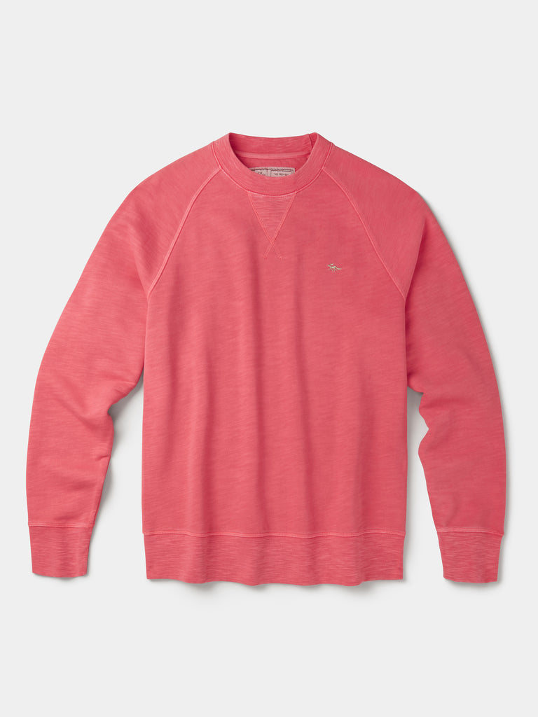 Raspberry Garsdale Slub Crew | Aubin
