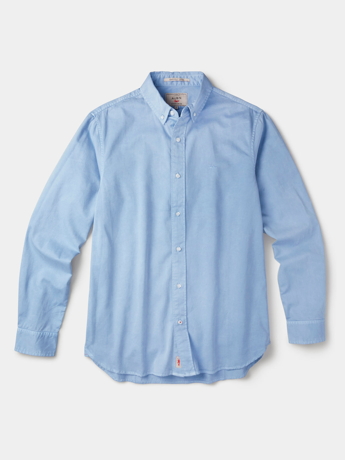 Aubin Pale Blue Hessle Button Down Shirt | Oxford Shirt