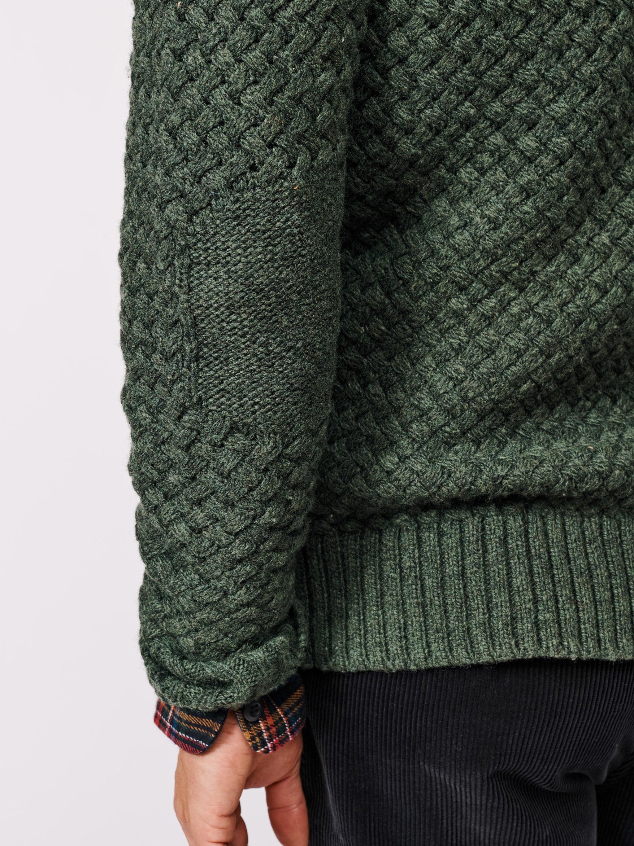 Khaki Frampton Shawl Cardigan | Aubin