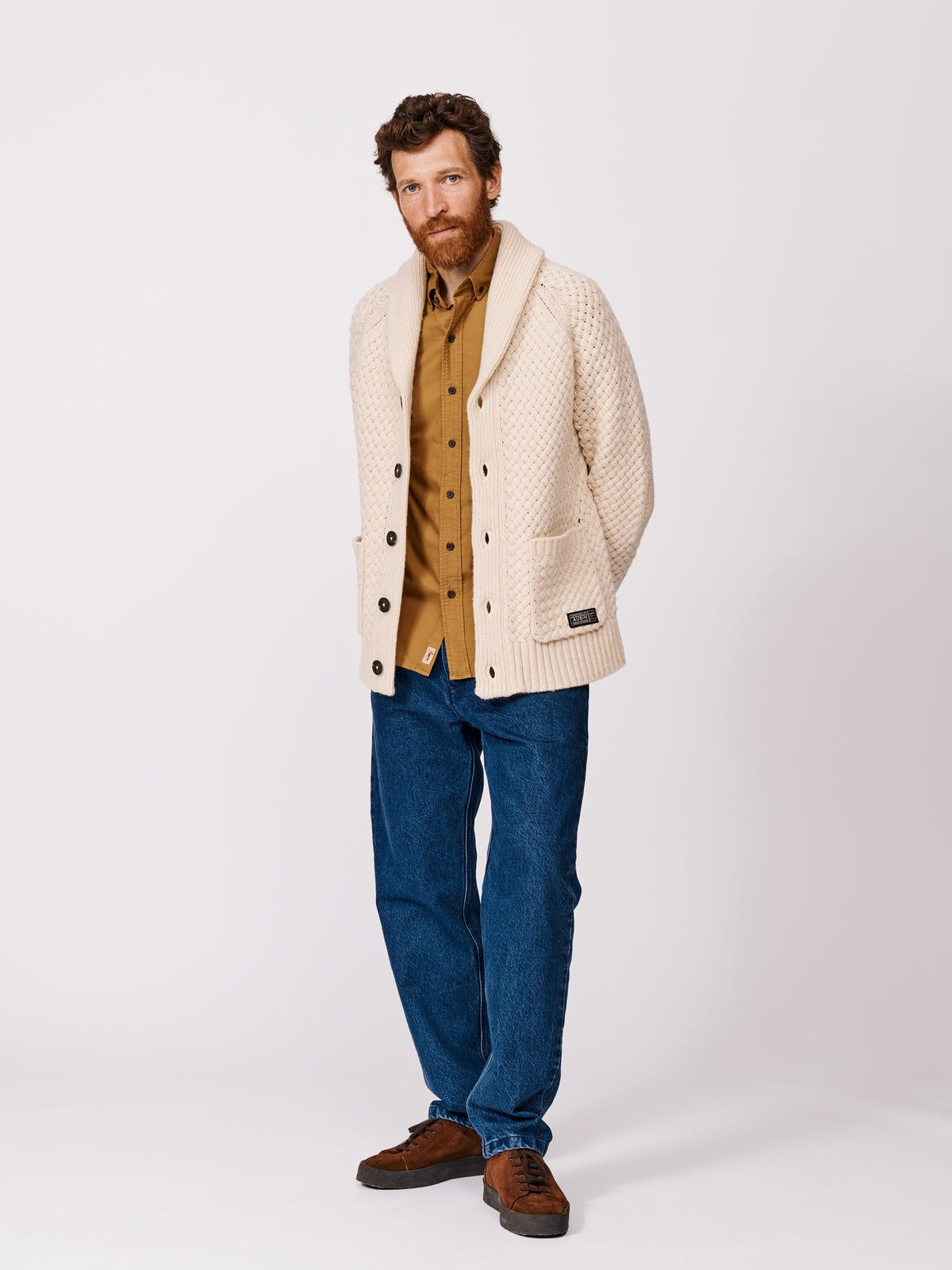 Aubin Ecru Frampton Shawl Cardigan | Cardigan