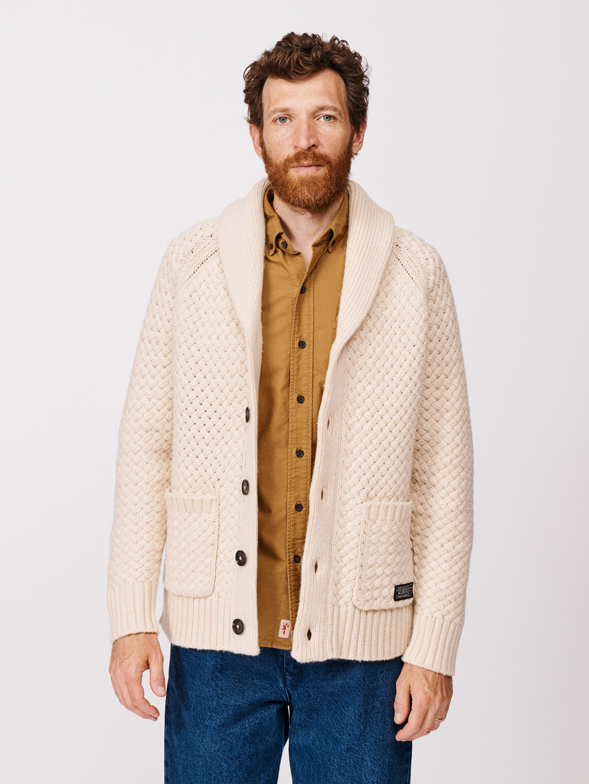 Aubin Ecru Frampton Shawl Cardigan | Cardigan