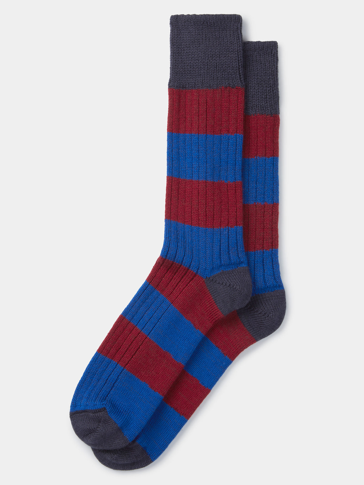 Aubin Wine Stripe Frome Sock | Socks