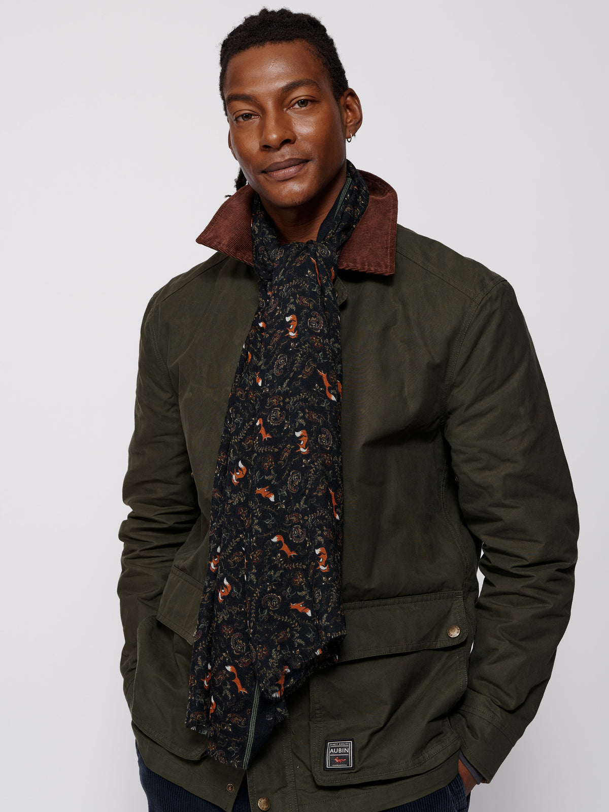 Aubin Multi Fox Caversham Printed Scarf | Scarf