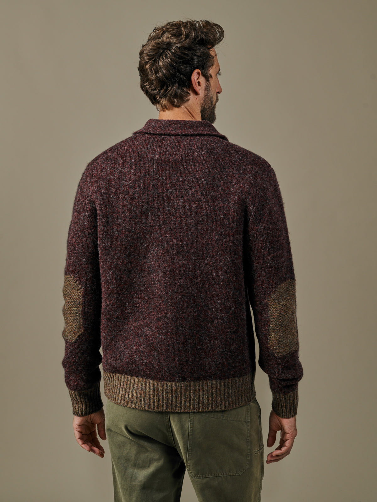 Aubin Brown Mix Gainsborough Button Through Felted Cardigan | Cardigan