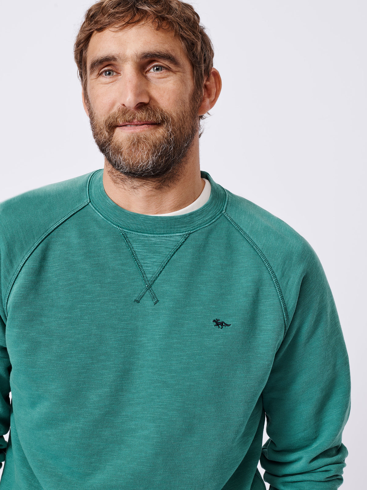 Aubin Jade Garsdale Slub Crew | Crew Neck