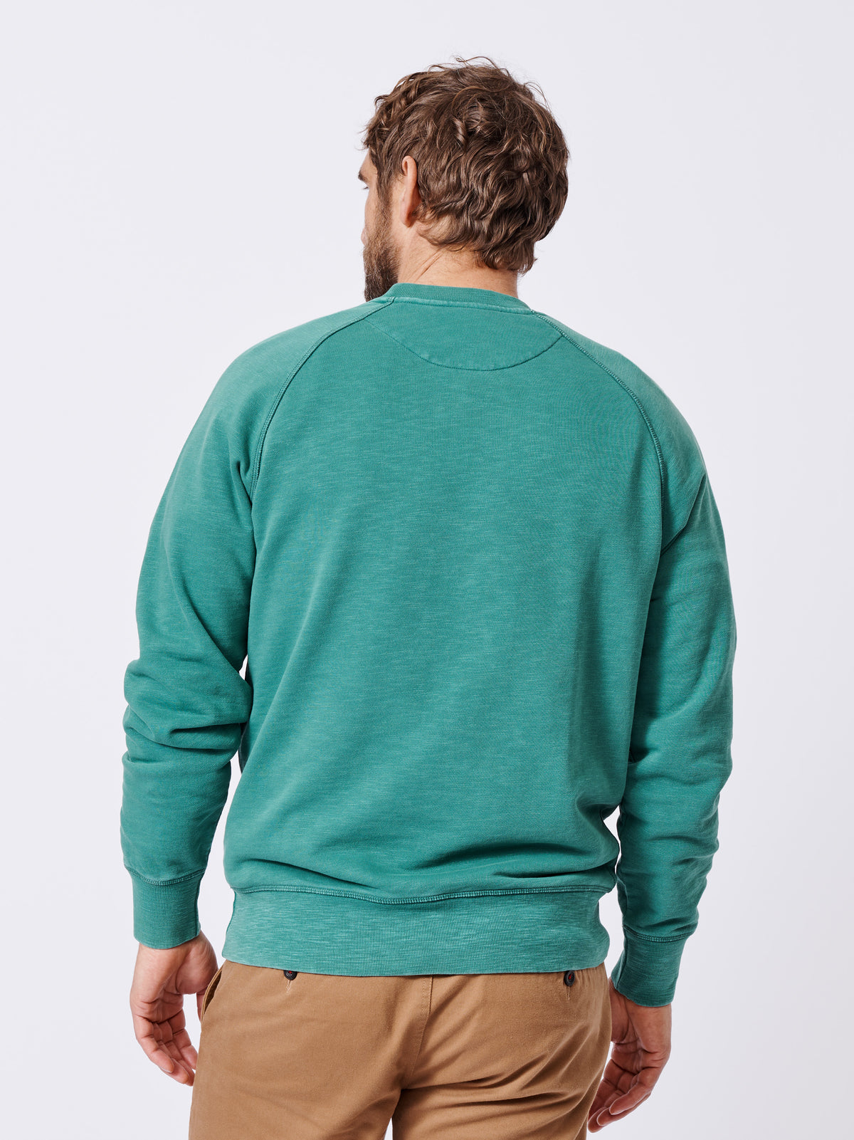 Aubin Jade Garsdale Slub Crew | Crew Neck