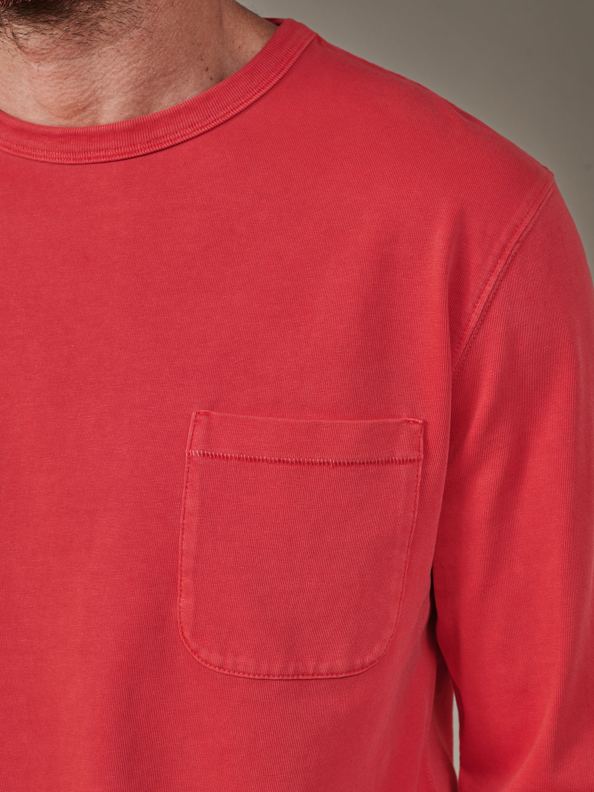 Aubin Rouge George Long Sleeve T-Shirt | Long Sleeve Tee