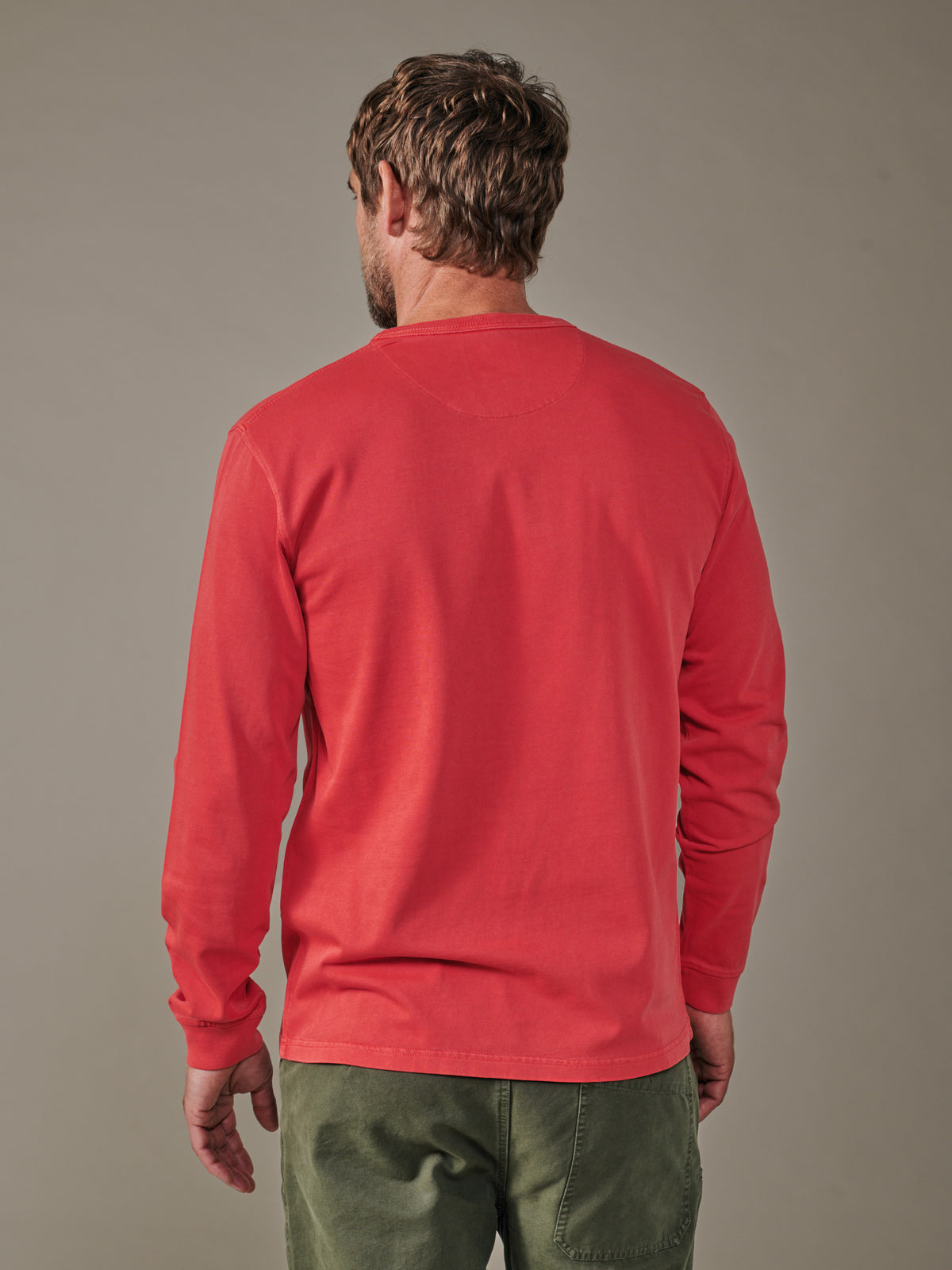 Aubin Rouge George Long Sleeve T-Shirt | Long Sleeve Tee