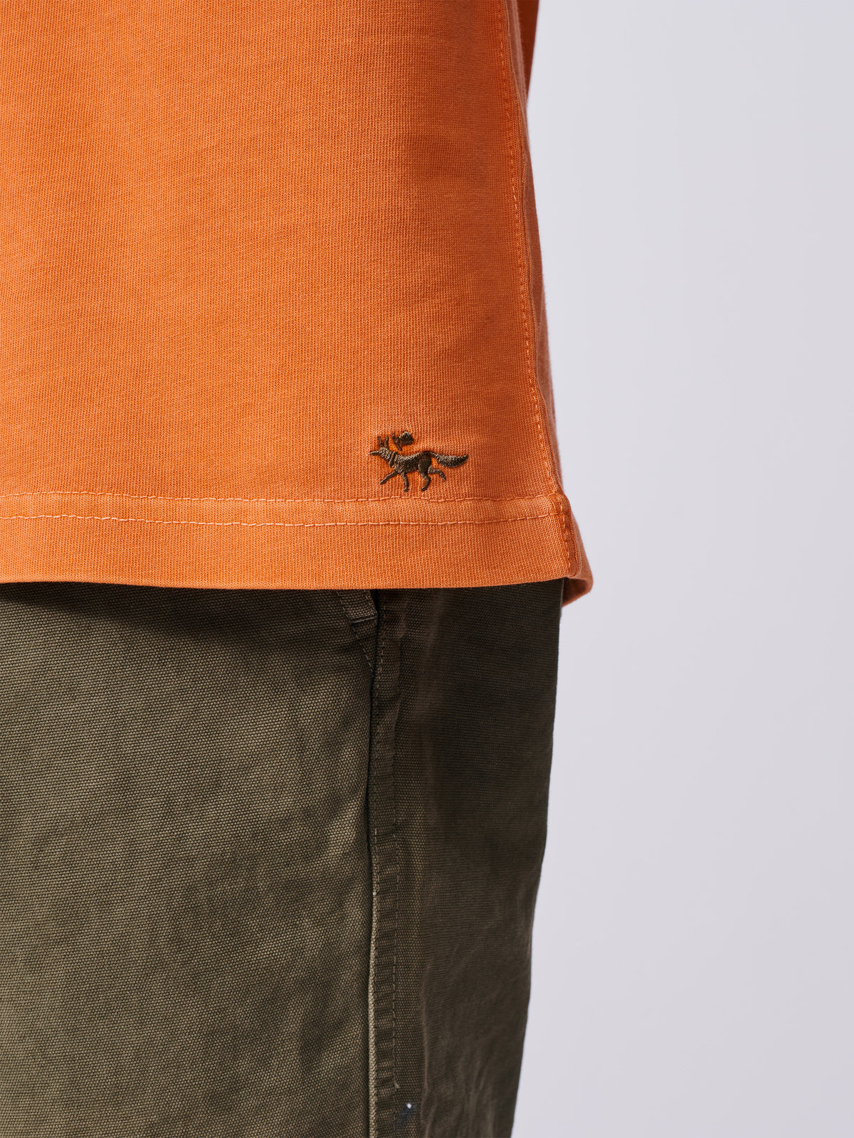Aubin Orange George Long Sleeve T-Shirt | Long Sleeve Tee