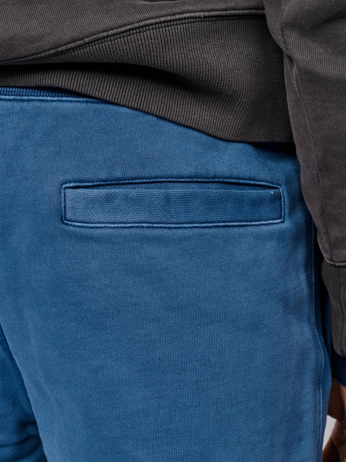 Aubin Washed Cobalt Glebe Sweat Short | Sweat Shorts