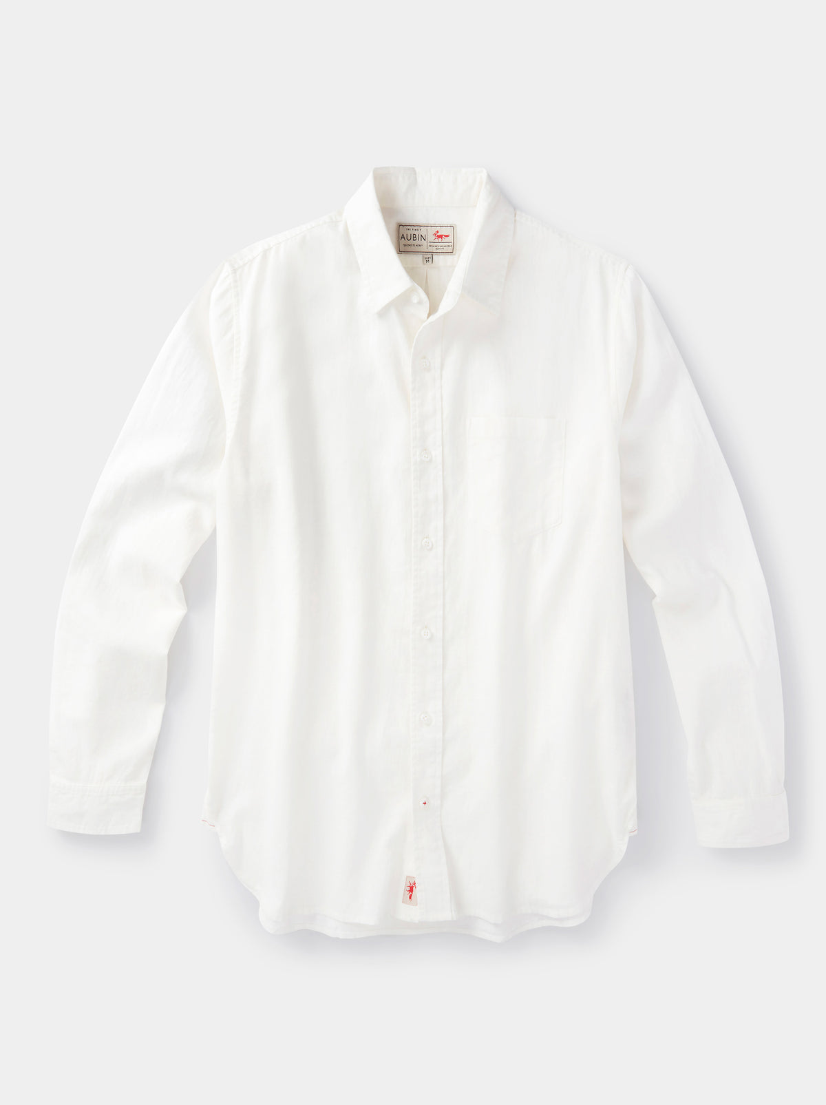 Aubin White Grainsby Linen Cotton Shirt | Linen Shirt