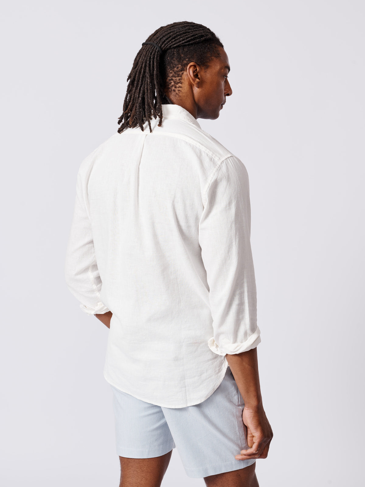 Aubin White Grainsby Linen Cotton Shirt | Linen Shirt