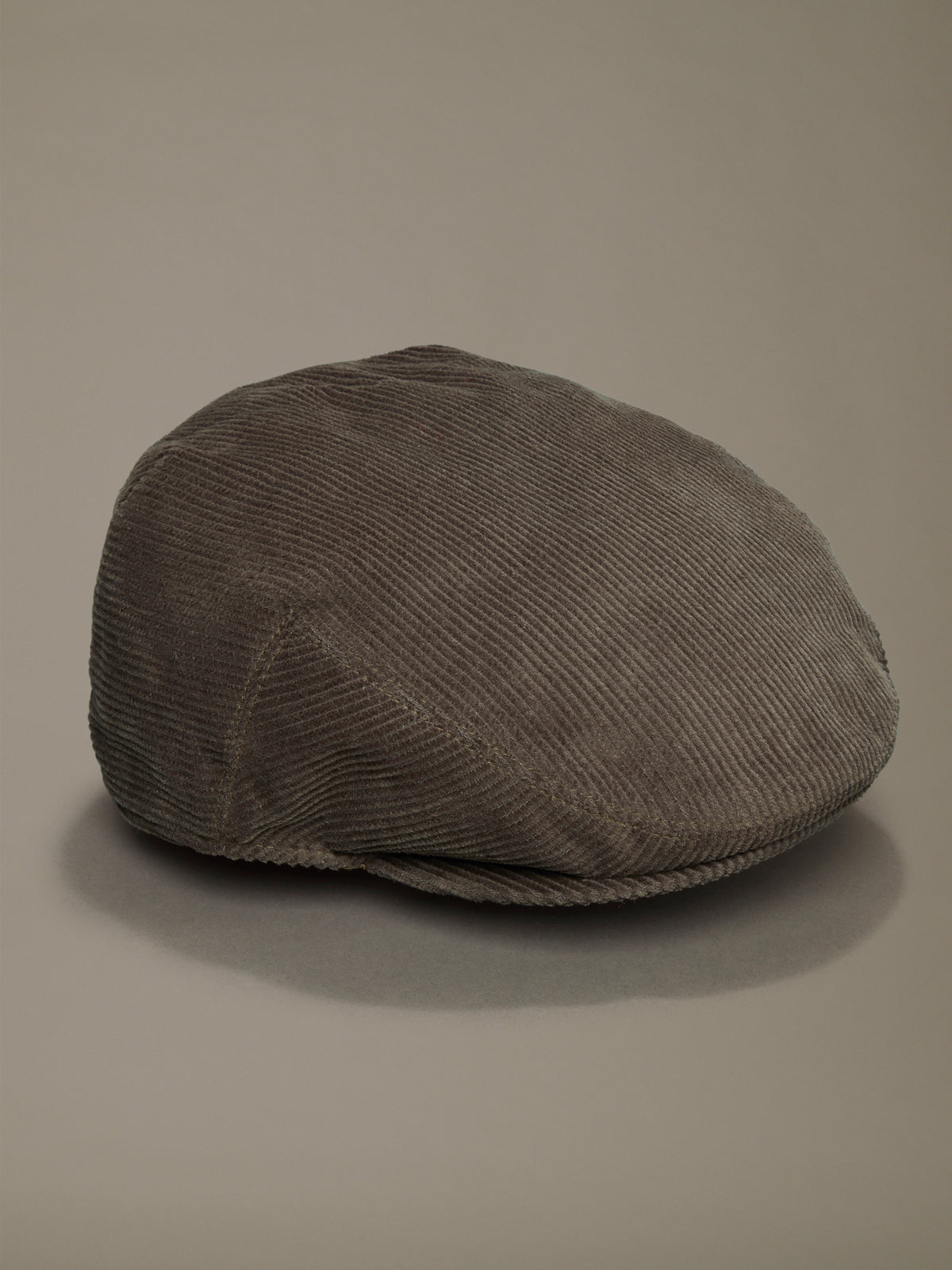 Aubin Khaki Grinton Cord Flat Cap | Hats