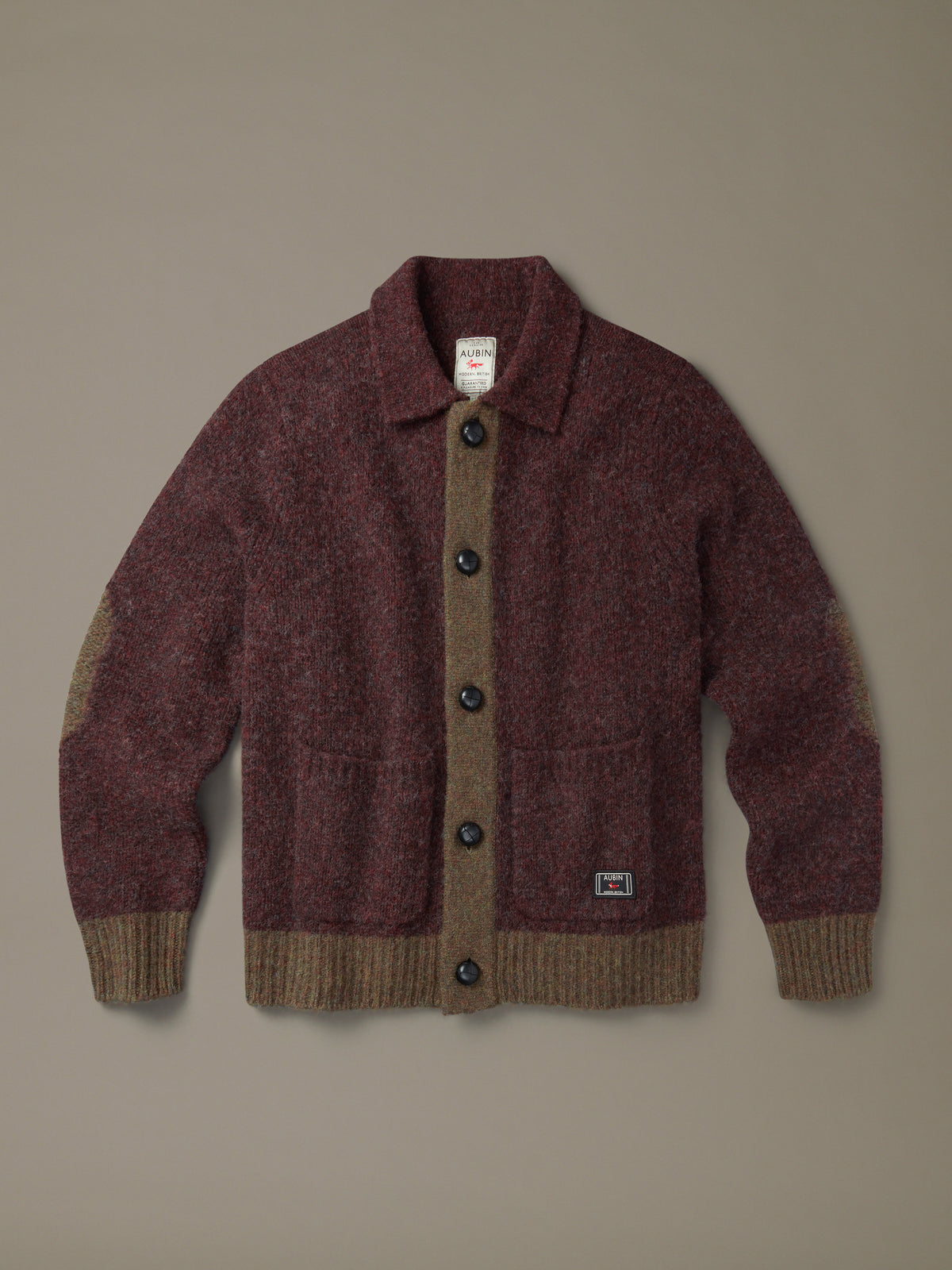 Aubin Brown Mix Gainsborough Button Through Felted Cardigan | Cardigan