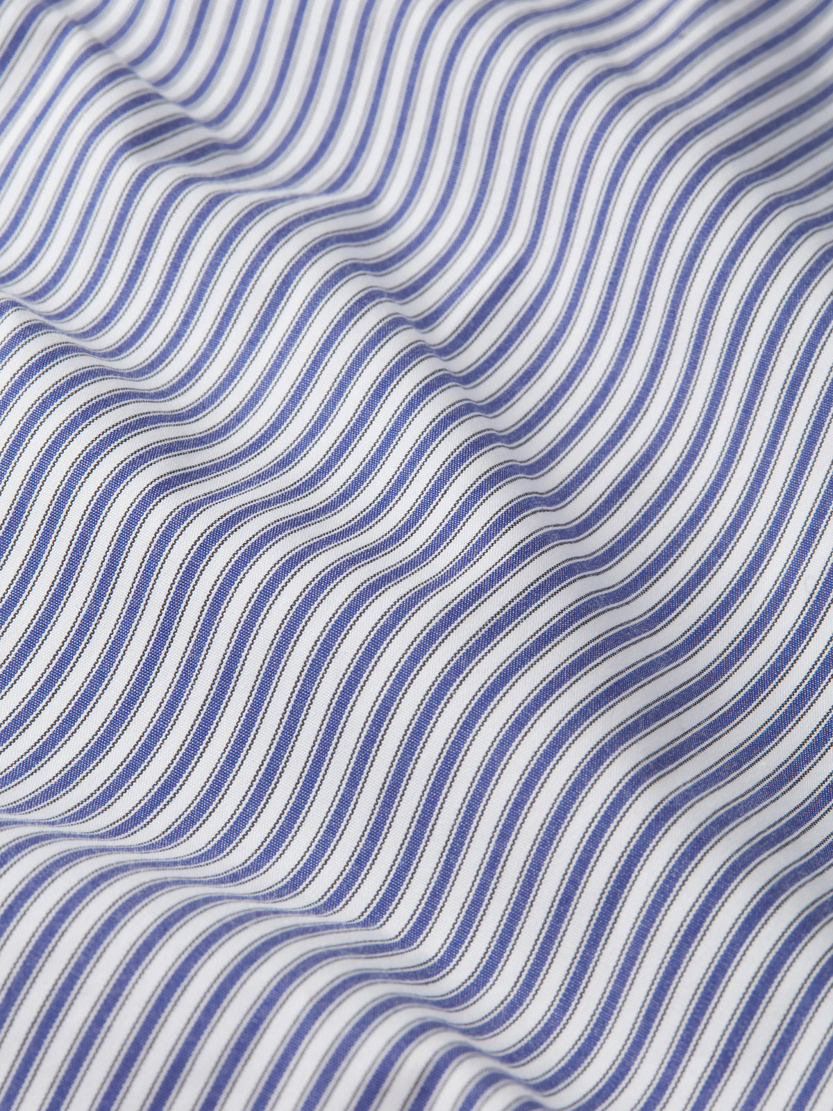 Aubin Dark Blue Stripe Hardy Cut Away Collar Shirt | Formal Shirt