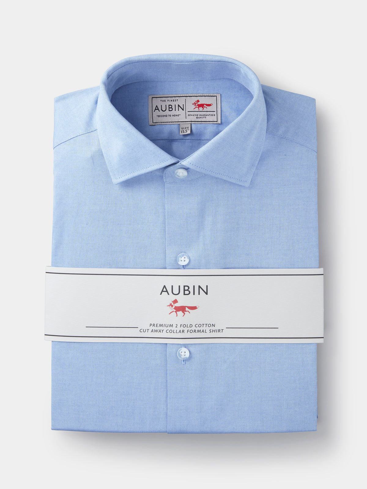 Aubin Blue Hardy Cut Away Collar Shirt | Formal Shirt