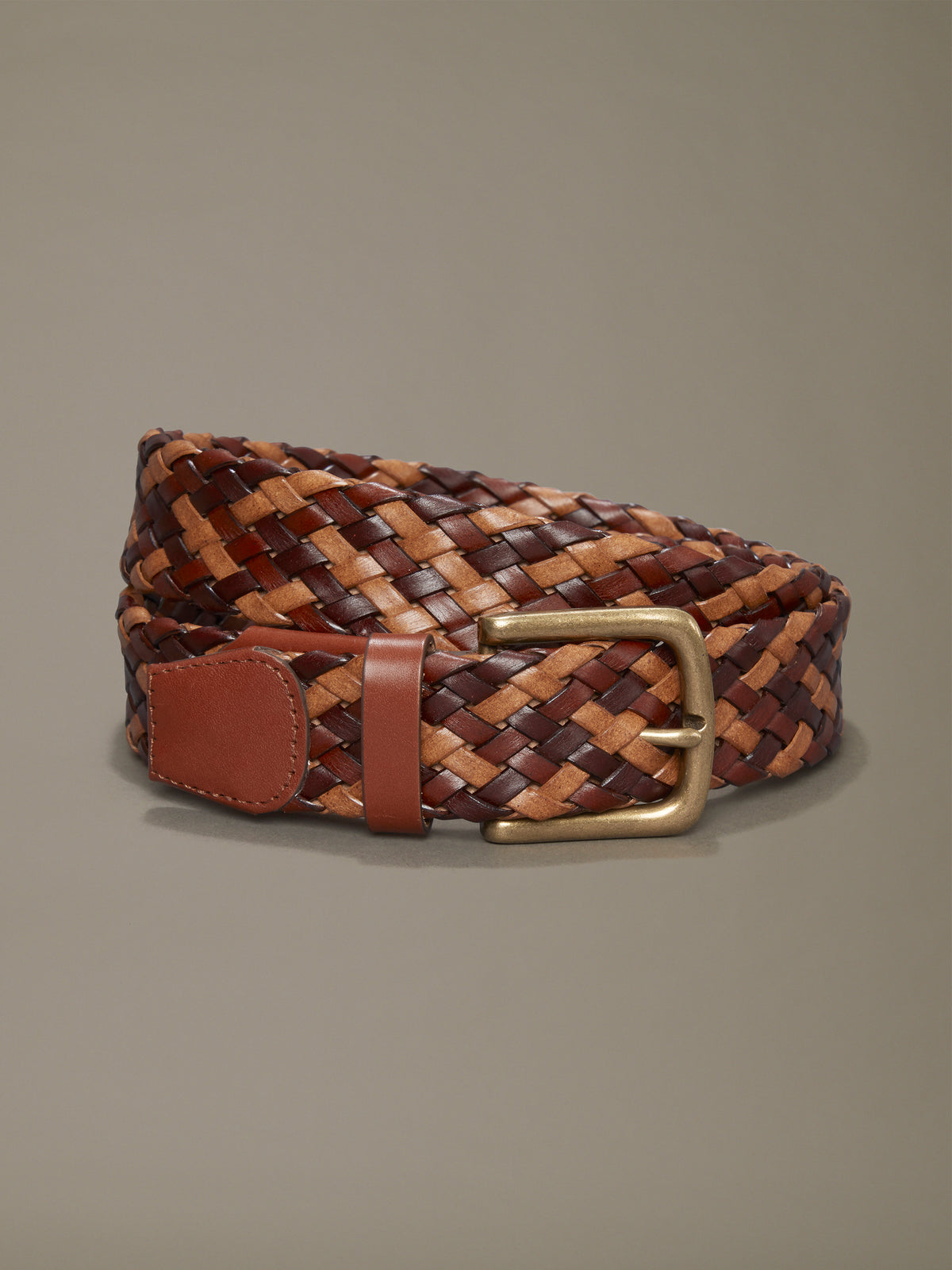 Aubin Brown Heacham Plaited Belt | Belts