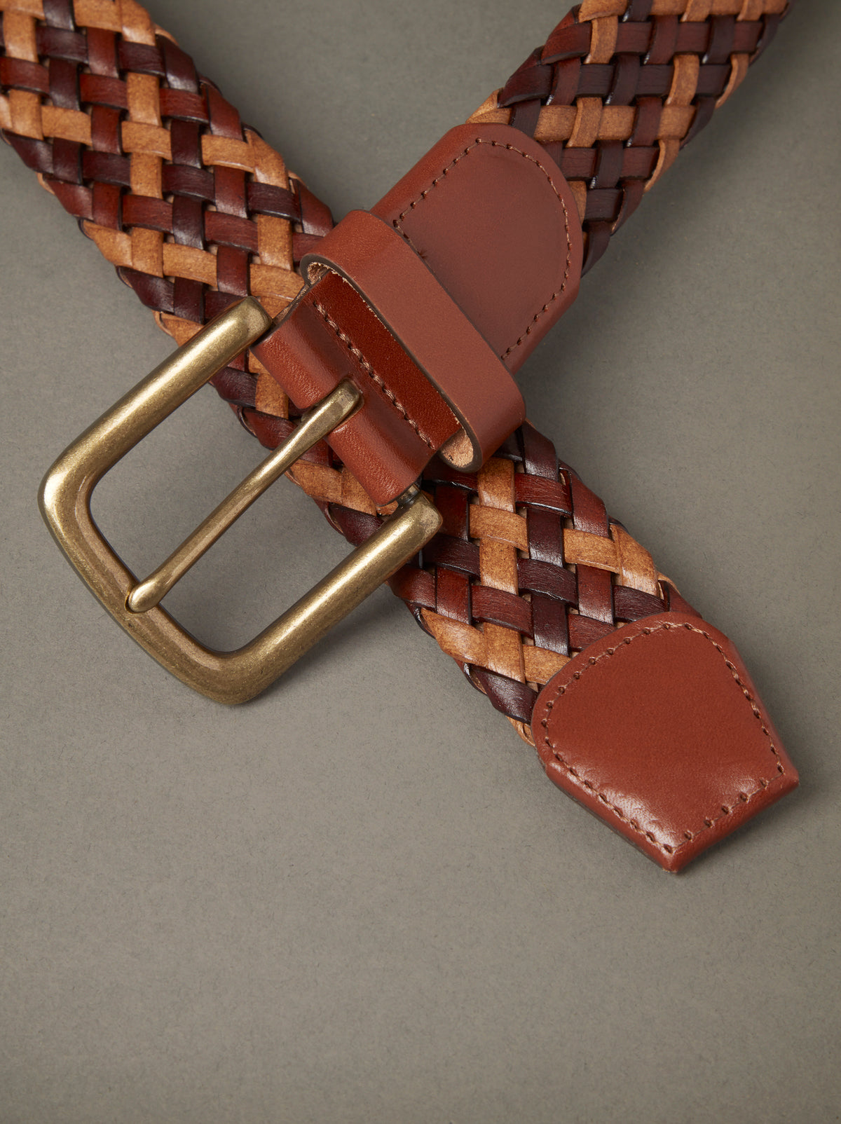 Aubin Brown Heacham Plaited Belt | Belts