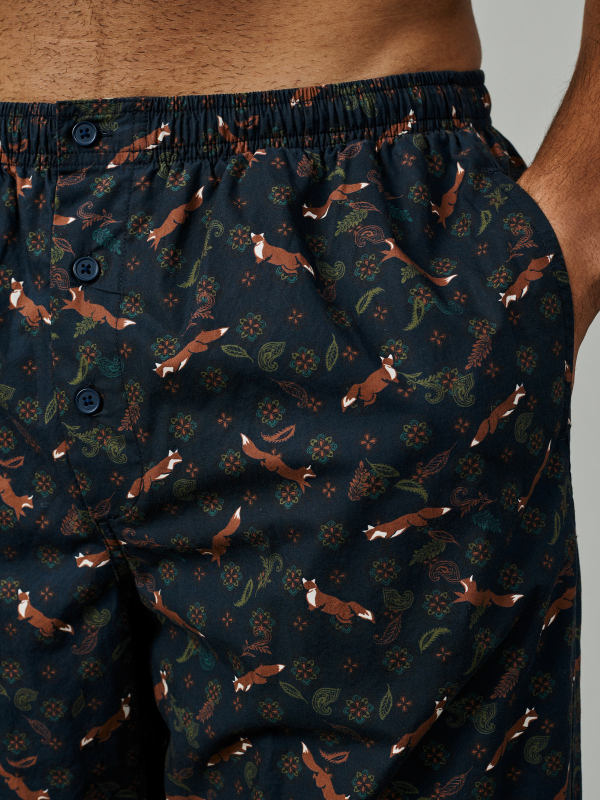 Aubin Fox Print Hellaby Lounge Pant | Loungepants