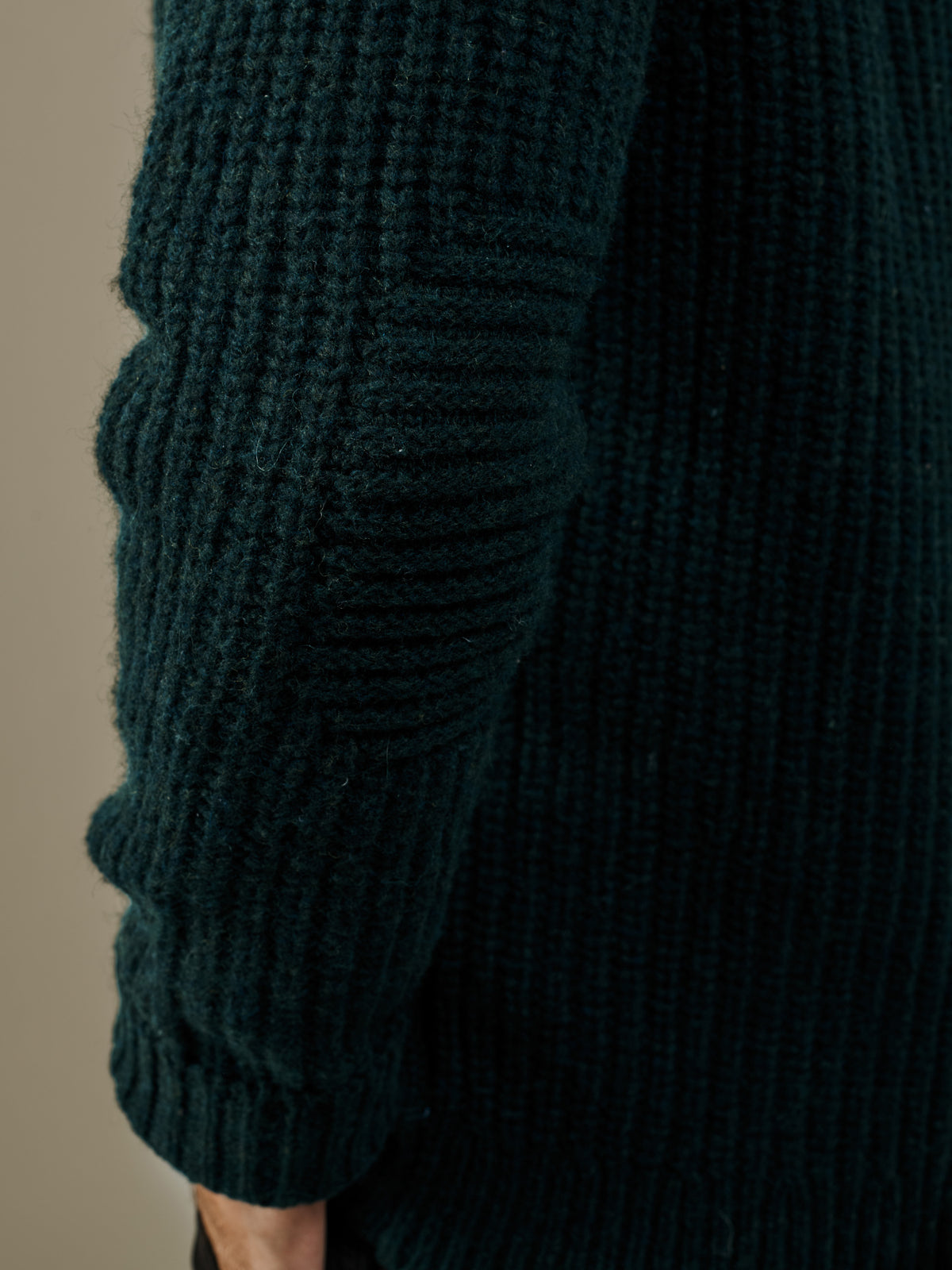 Aubin Khaki Helston Twist Cardigan | Cardigan