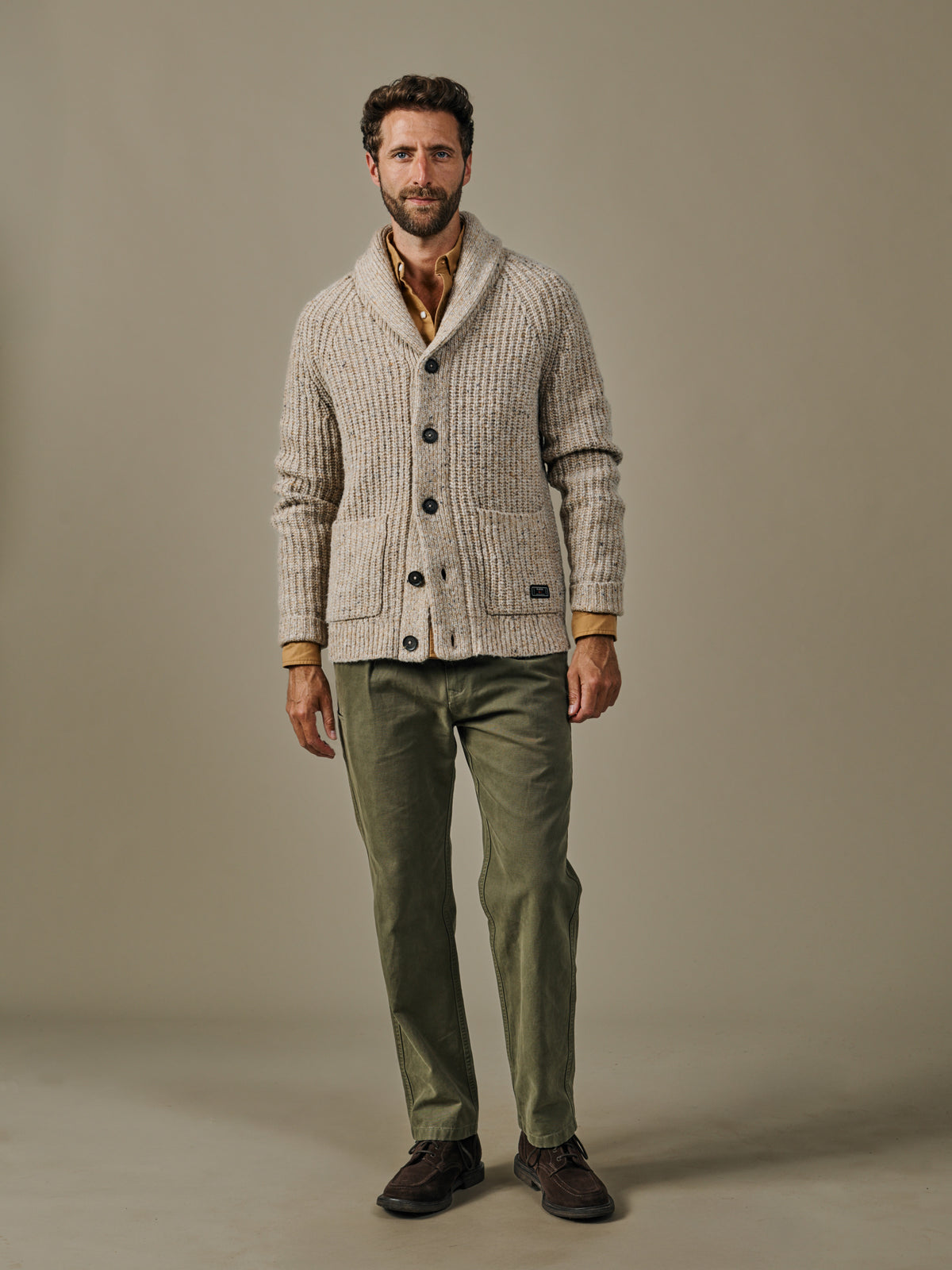 Aubin Natural Helston Twist Cardigan | Cardigan