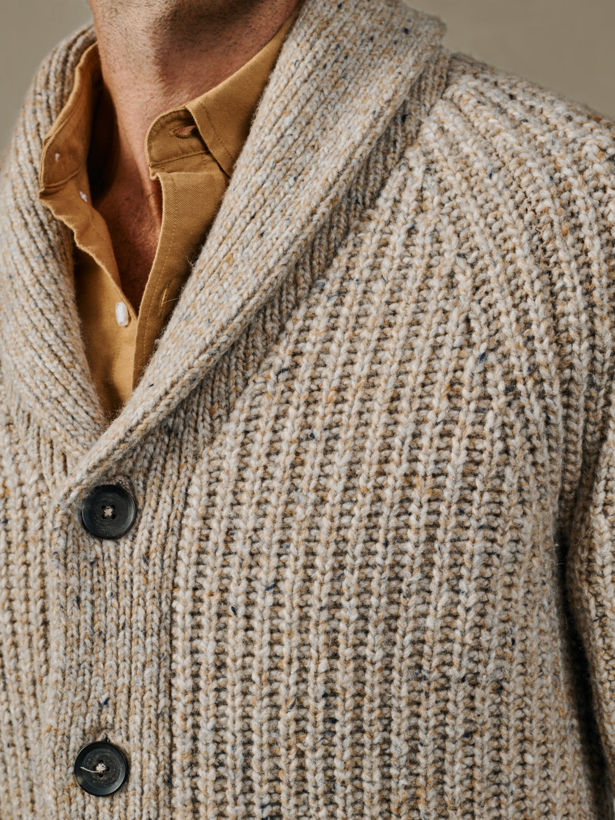Aubin Natural Helston Twist Cardigan | Cardigan