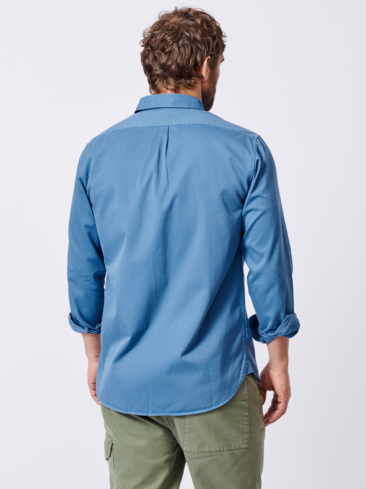 Aubin French Navy Hessle Button Down Shirt | Oxford Shirt