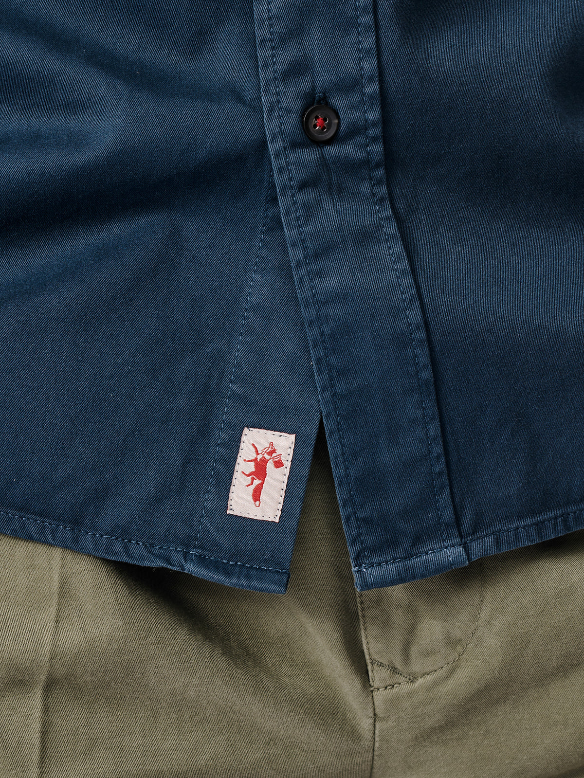 Aubin Navy Hessle Button Down Shirt | Oxford Shirt